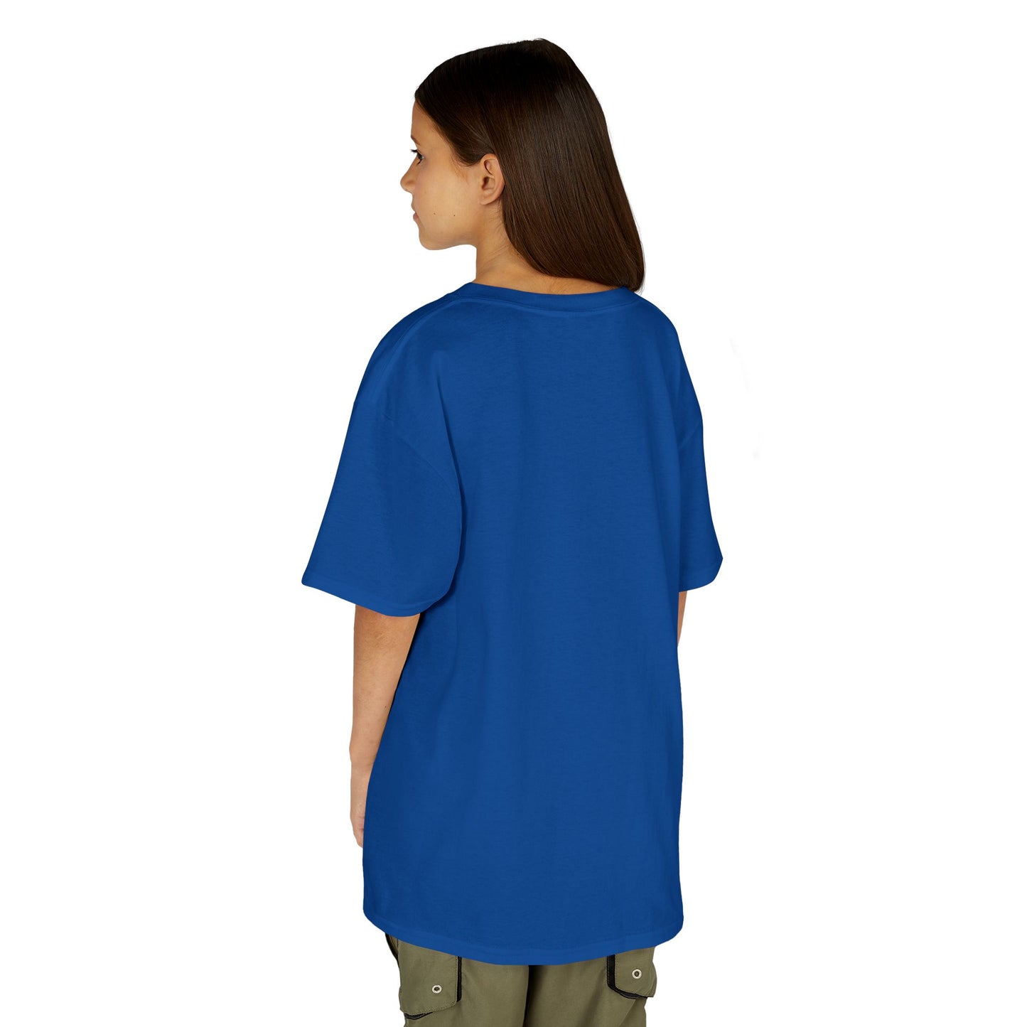 Play by faith, girl. Kids Heavy Cotton™ Tee