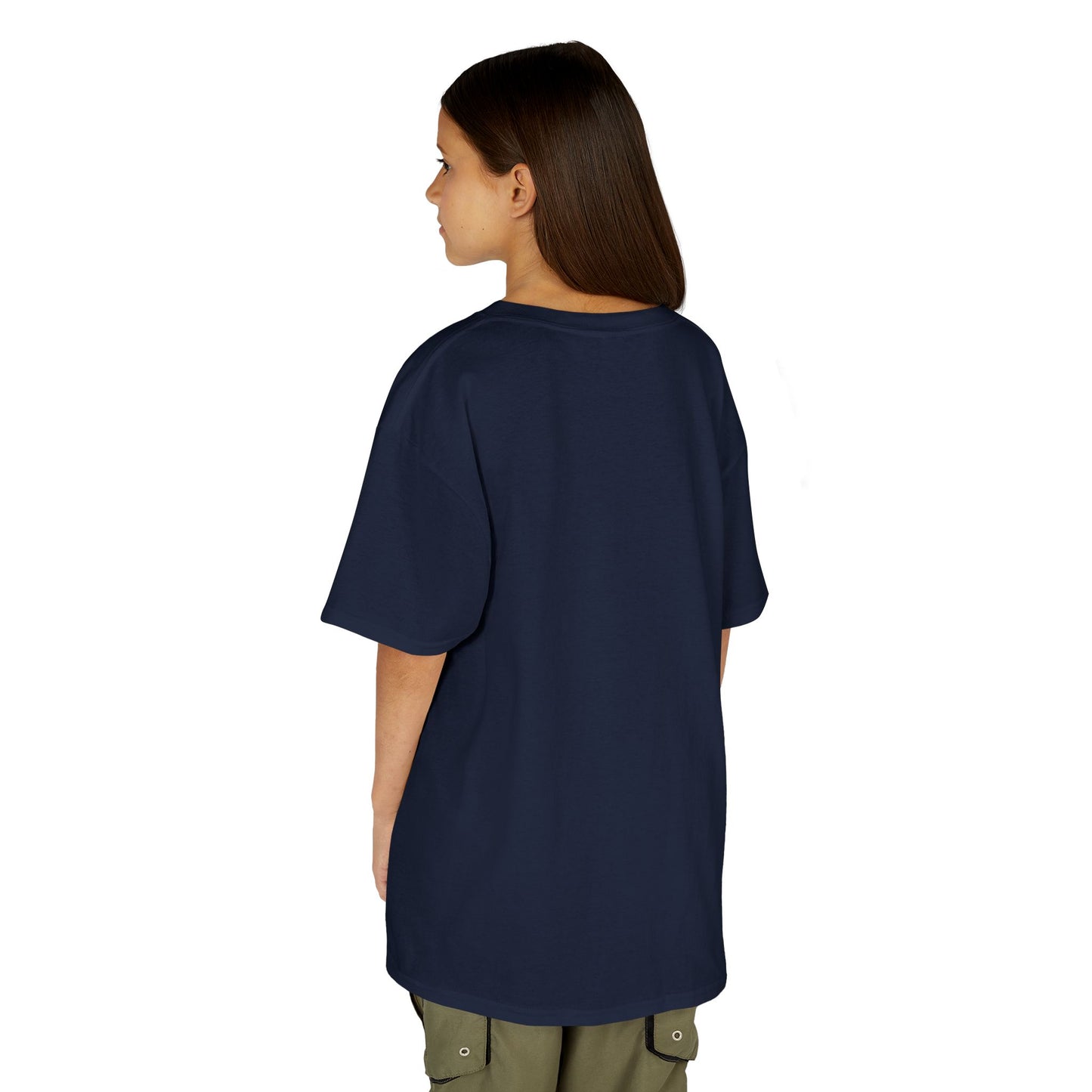 Play by faith, girl. Kids Heavy Cotton™ Tee