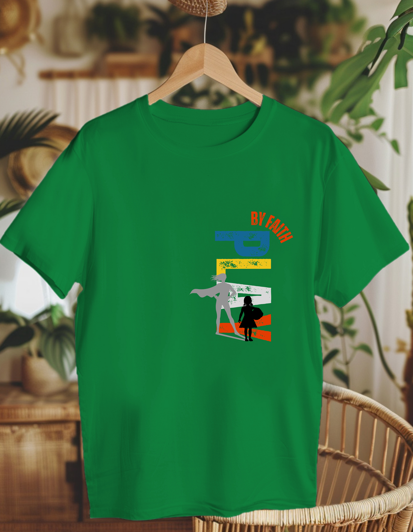 Play by faith, girl. Kids Heavy Cotton™ Tee