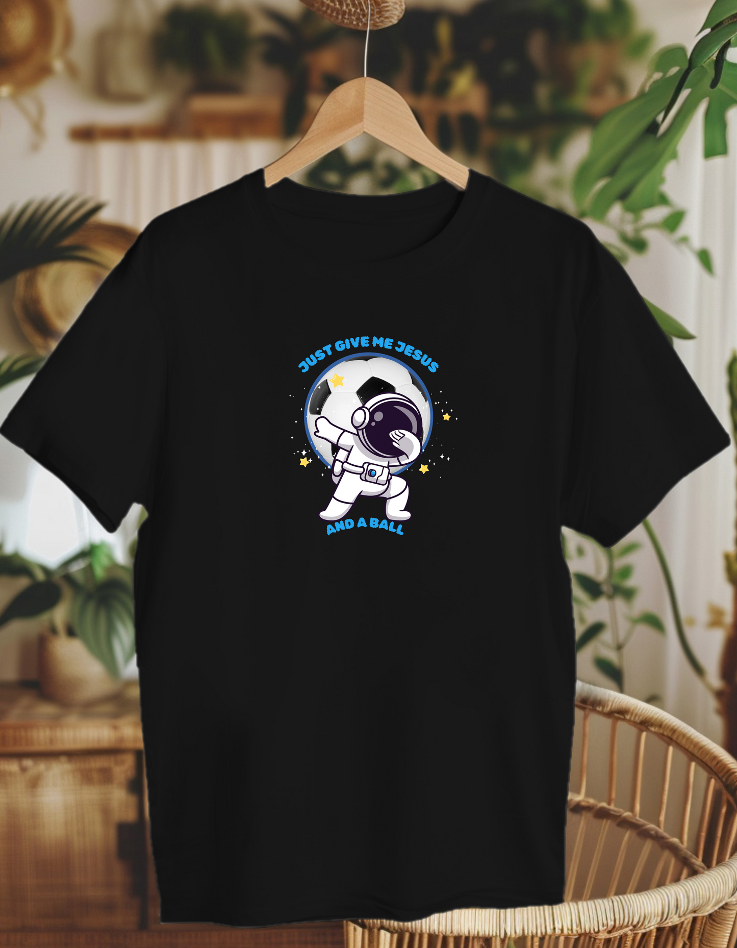 Just give me Jesus and a ball. Kids Heavy Cotton™ Tee