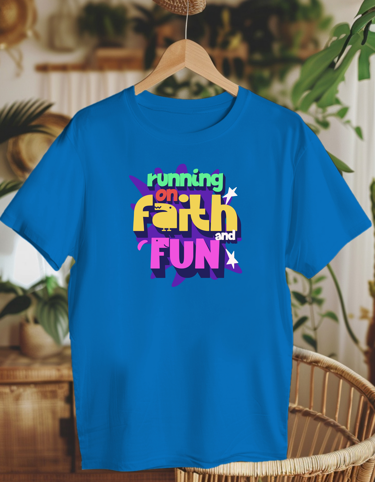 Running on faith and fun. Kids Heavy Cotton™ Tee
