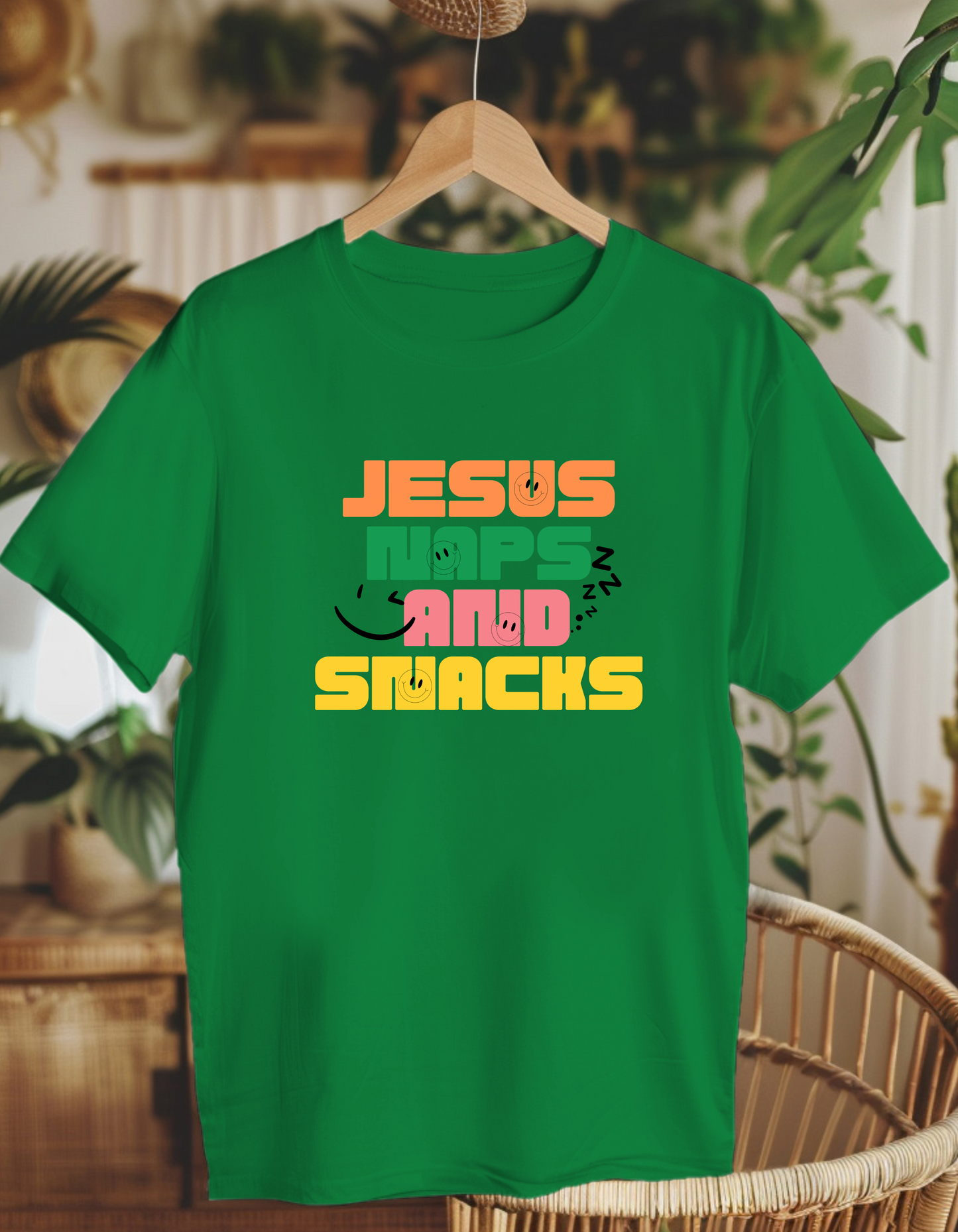 Jesus, naps and snacks. Kids Heavy Cotton™ Tee