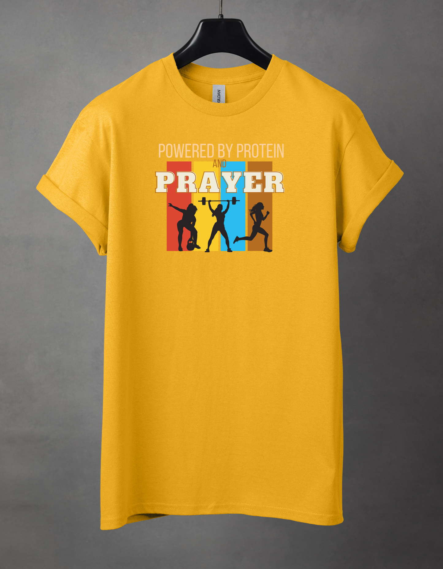 Powered by protein and prayer female