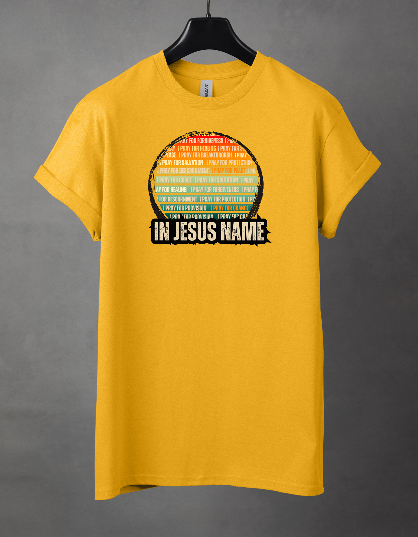 In Jesus name. Heavy Cotton Tee