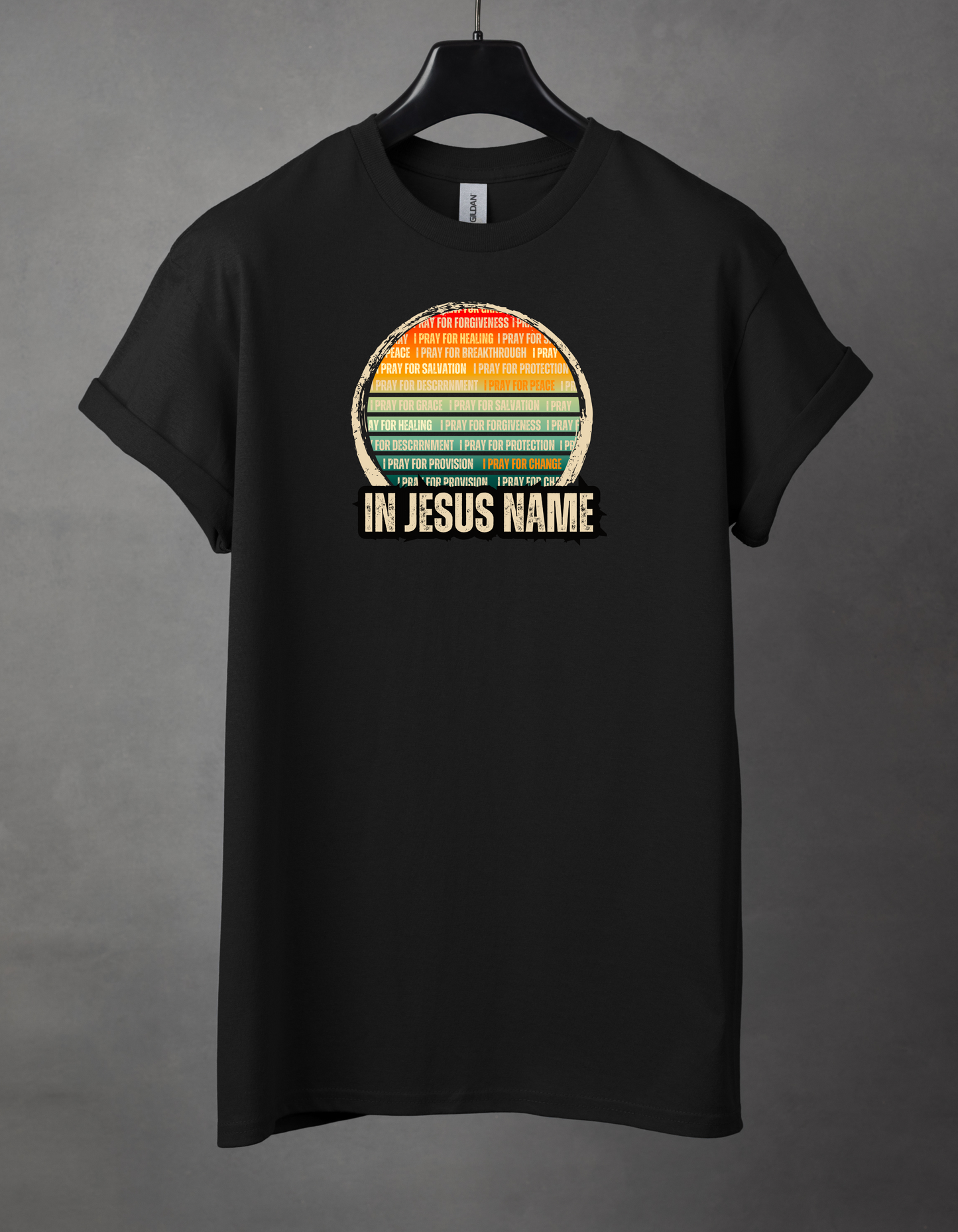 In Jesus name. Heavy Cotton Tee