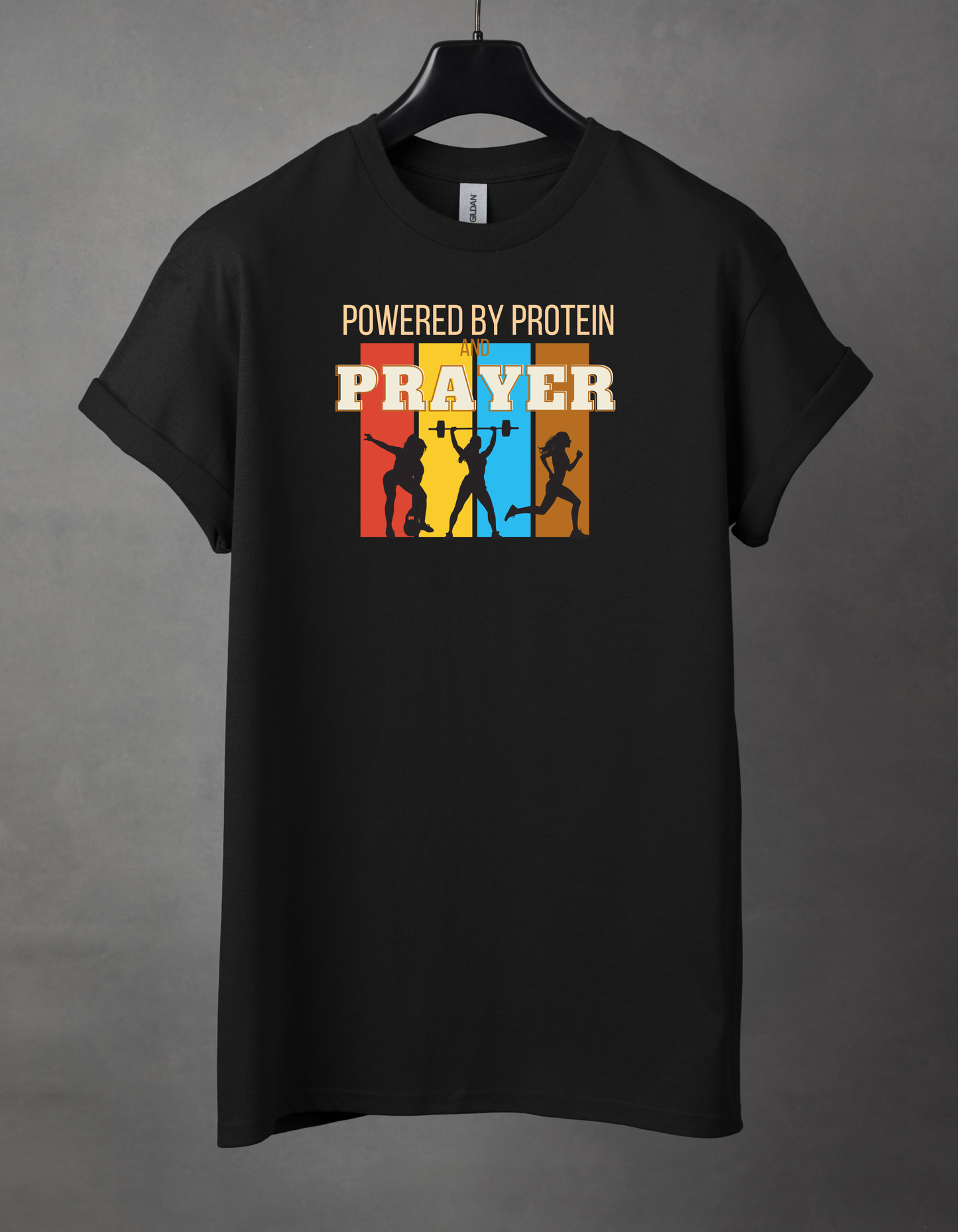 Powered by protein and prayer female