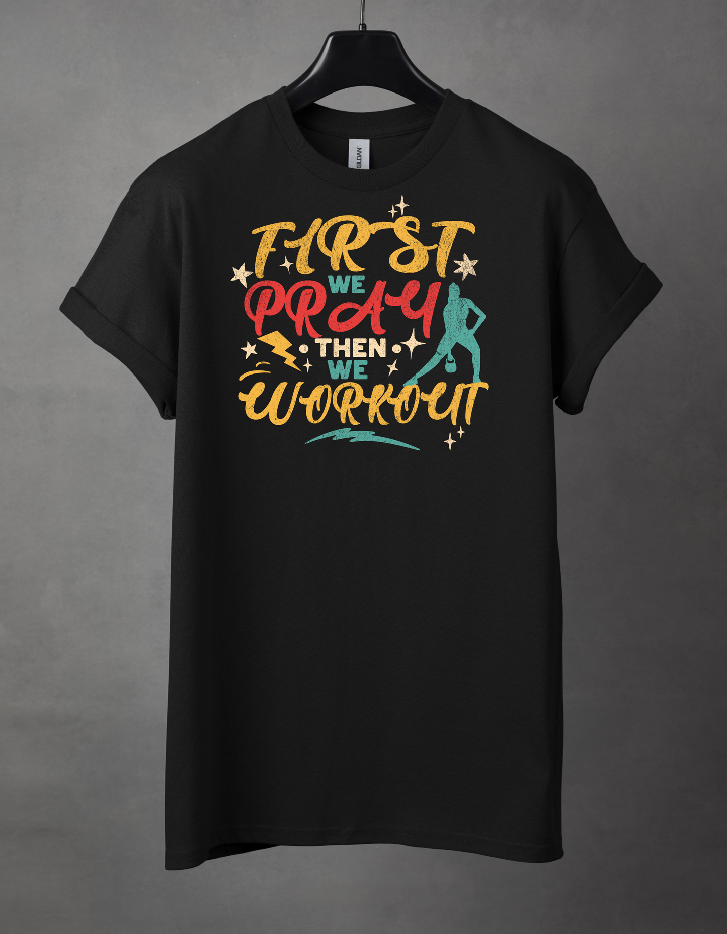 First we pray then we workout