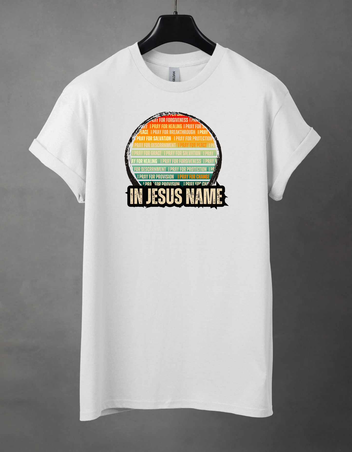 In Jesus name. Heavy Cotton Tee