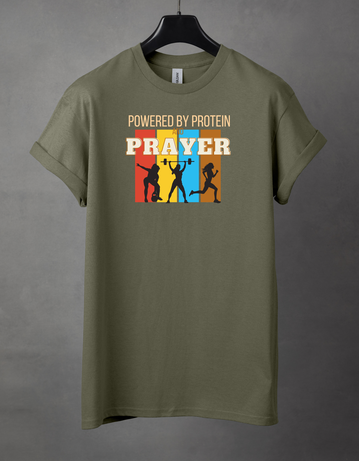 Powered by protein and prayer female