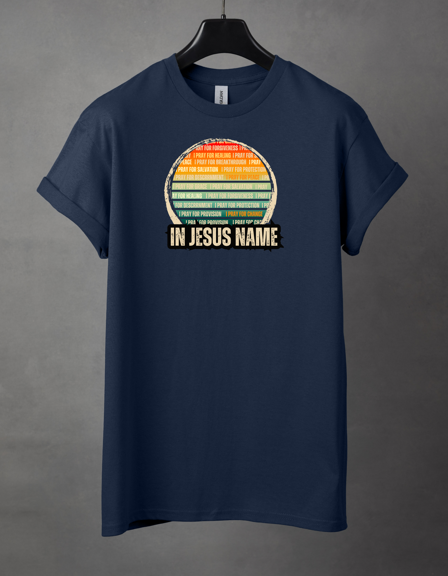 In Jesus name. Heavy Cotton Tee