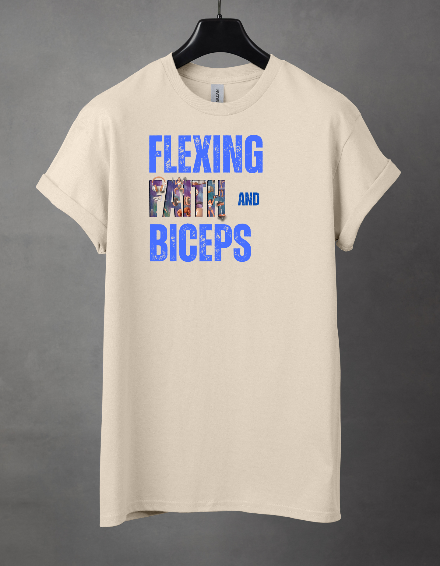 Flexing faith and biceps