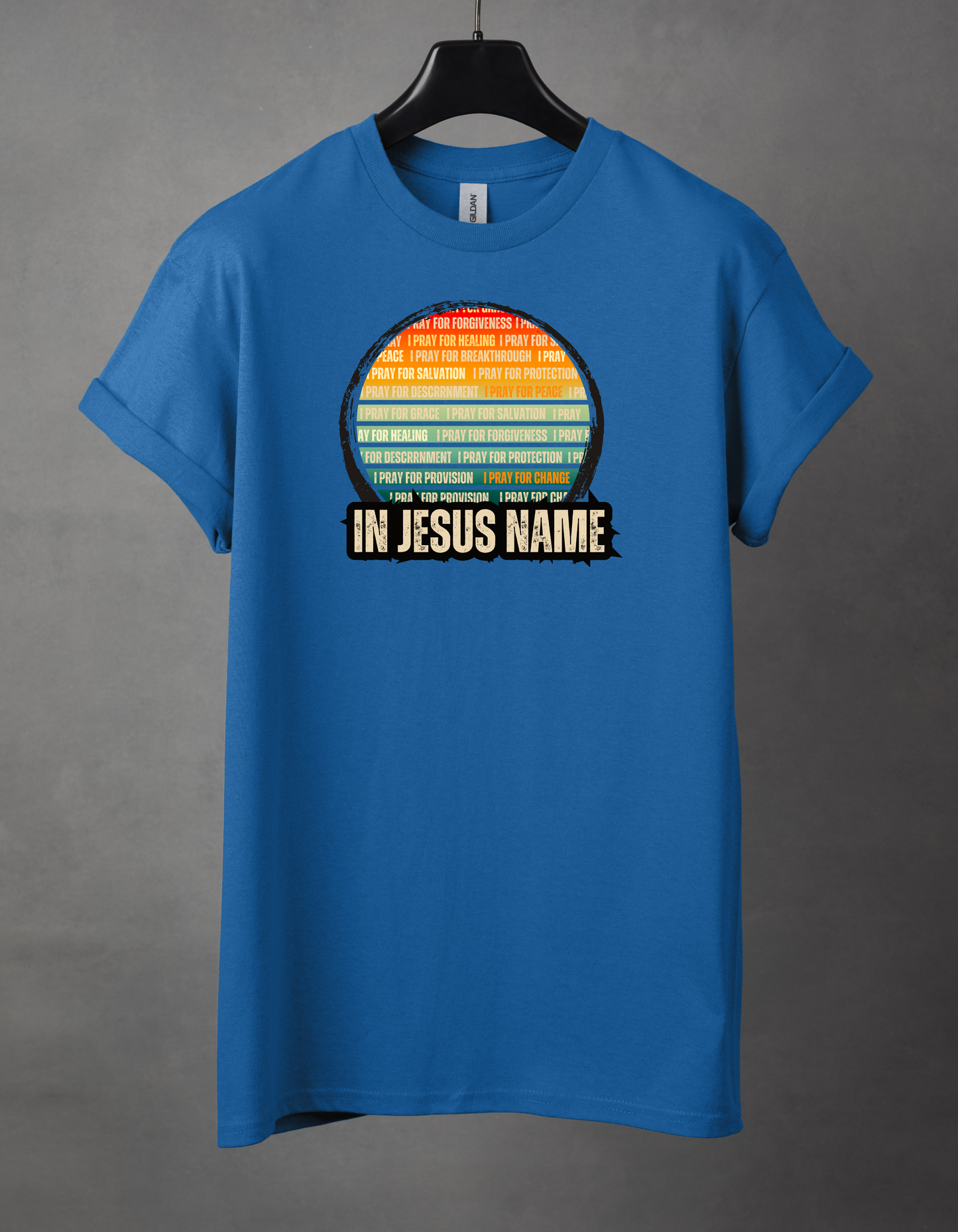In Jesus name. Heavy Cotton Tee