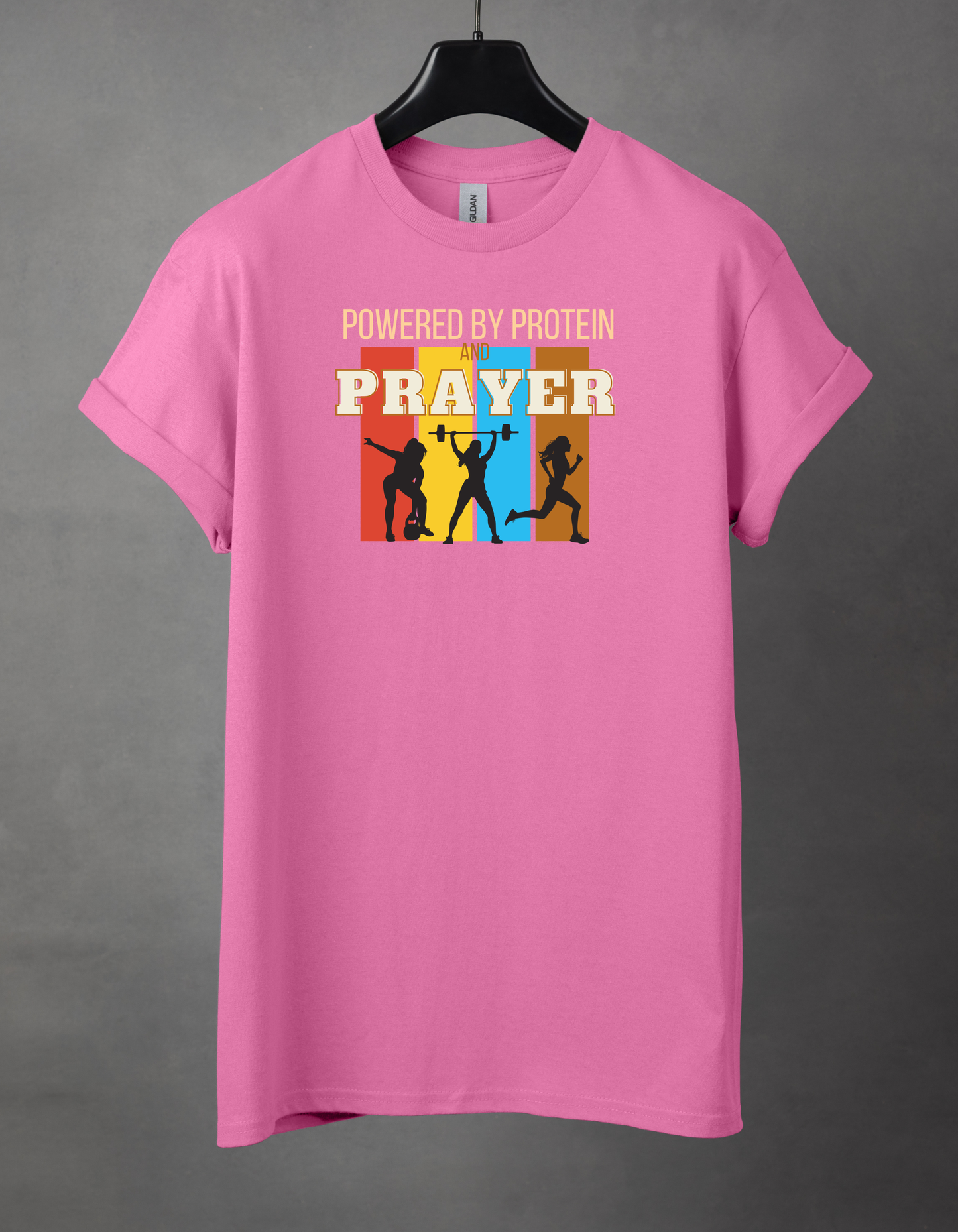 Powered by protein and prayer female