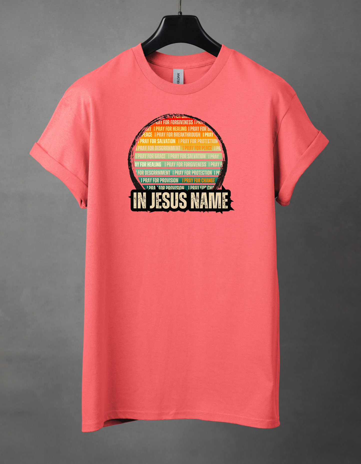 In Jesus name. Heavy Cotton Tee