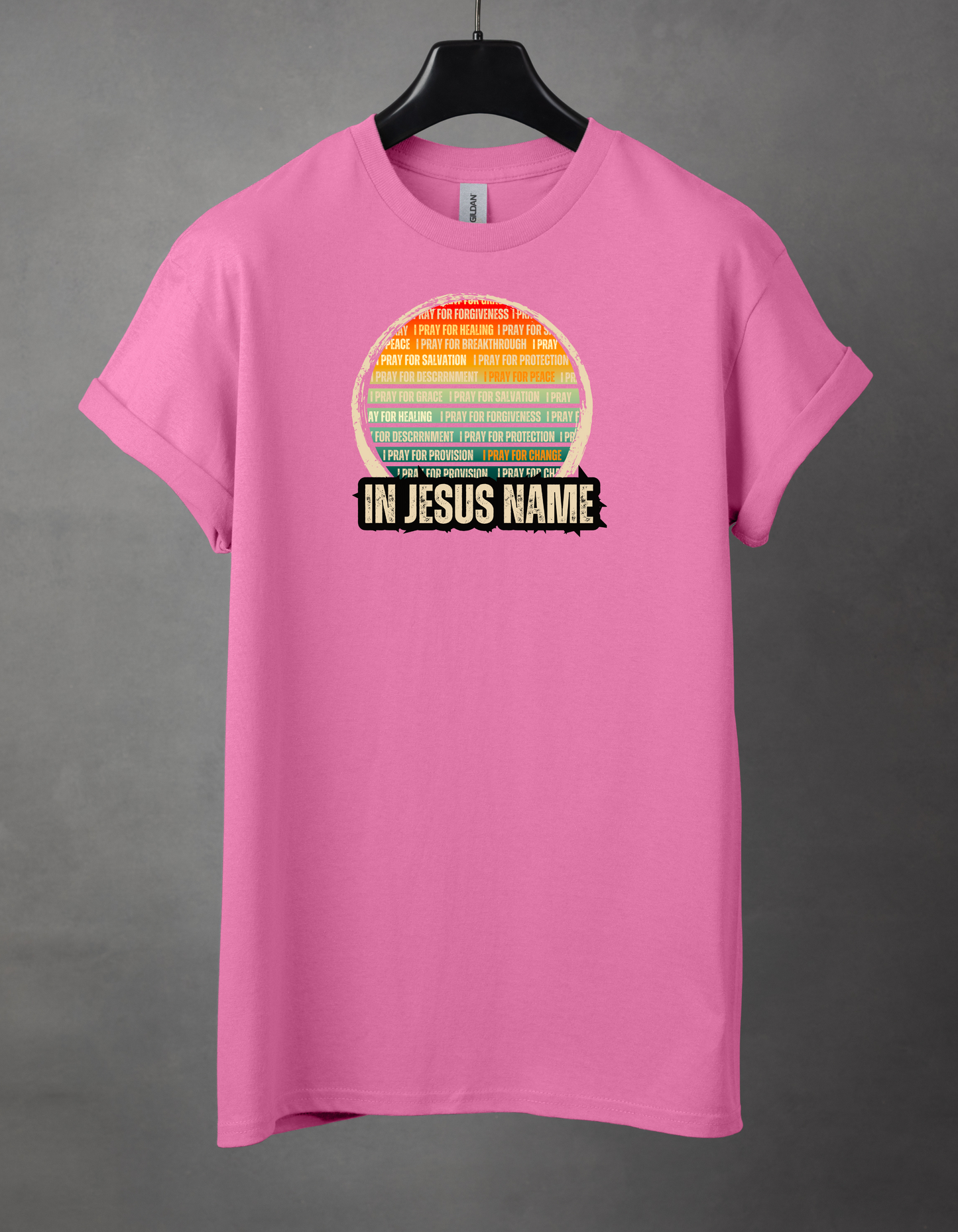 In Jesus name. Heavy Cotton Tee