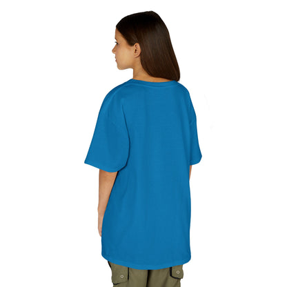 Play by faith, girl. Kids Heavy Cotton™ Tee