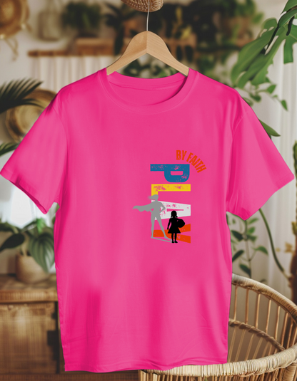 Play by faith, girl. Kids Heavy Cotton™ Tee
