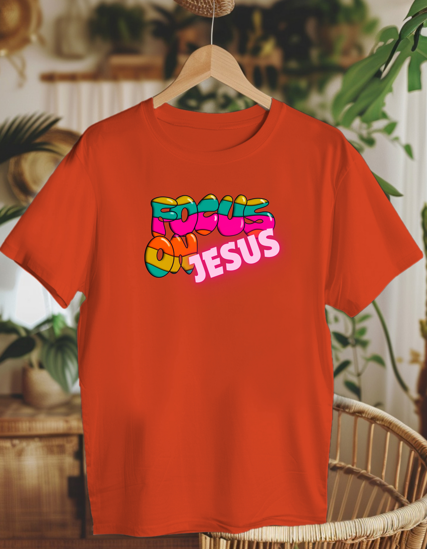 Focus on Jesus. Kids Heavy Cotton™ Tee