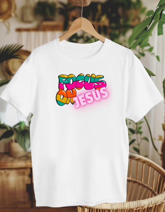 Focus on Jesus. Kids Heavy Cotton™ Tee