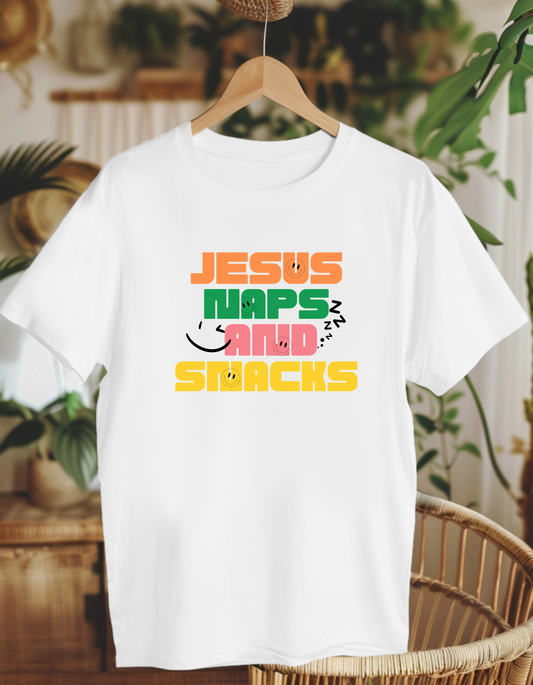 Jesus, naps and snacks. Kids Heavy Cotton™ Tee