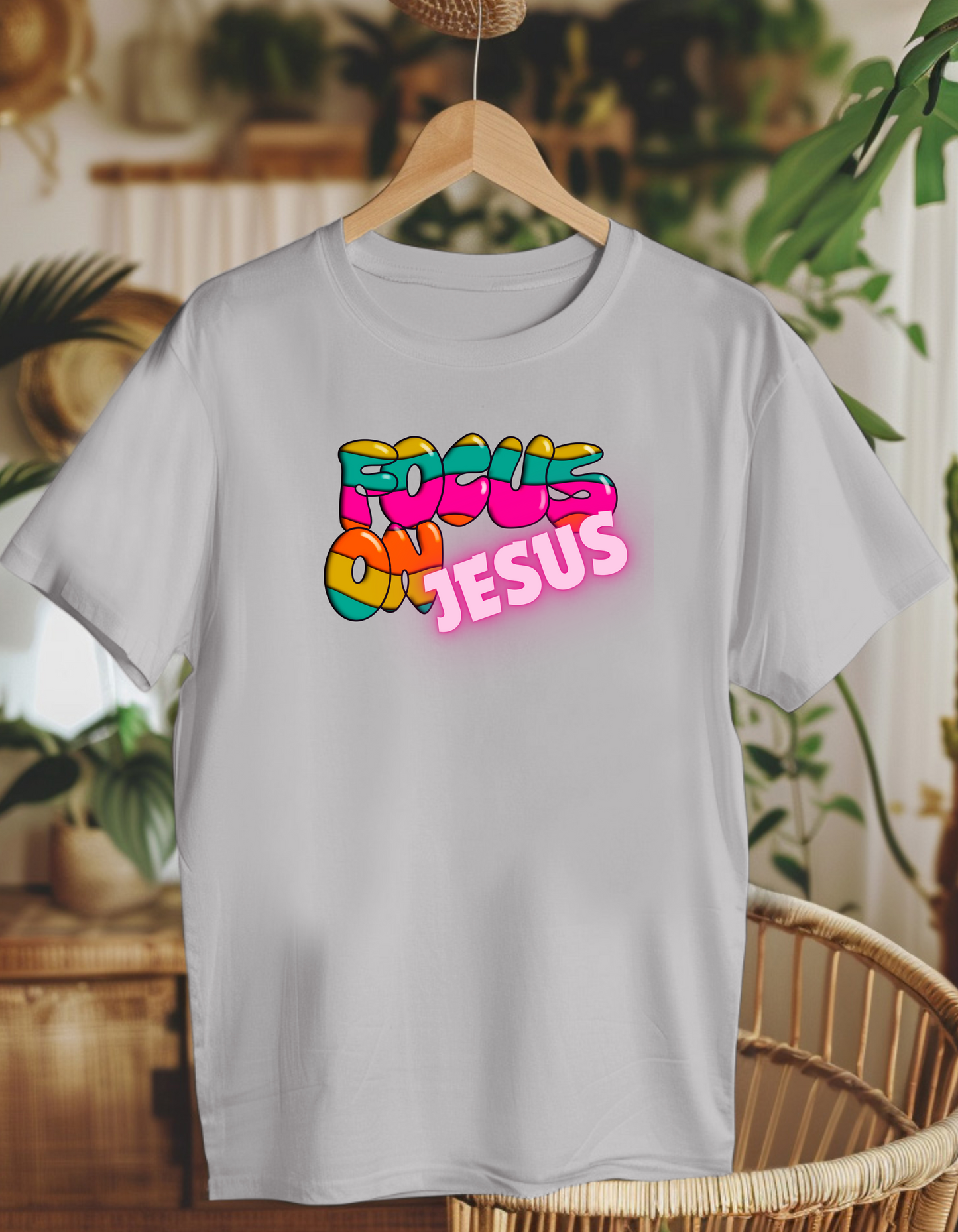 Focus on Jesus. Kids Heavy Cotton™ Tee