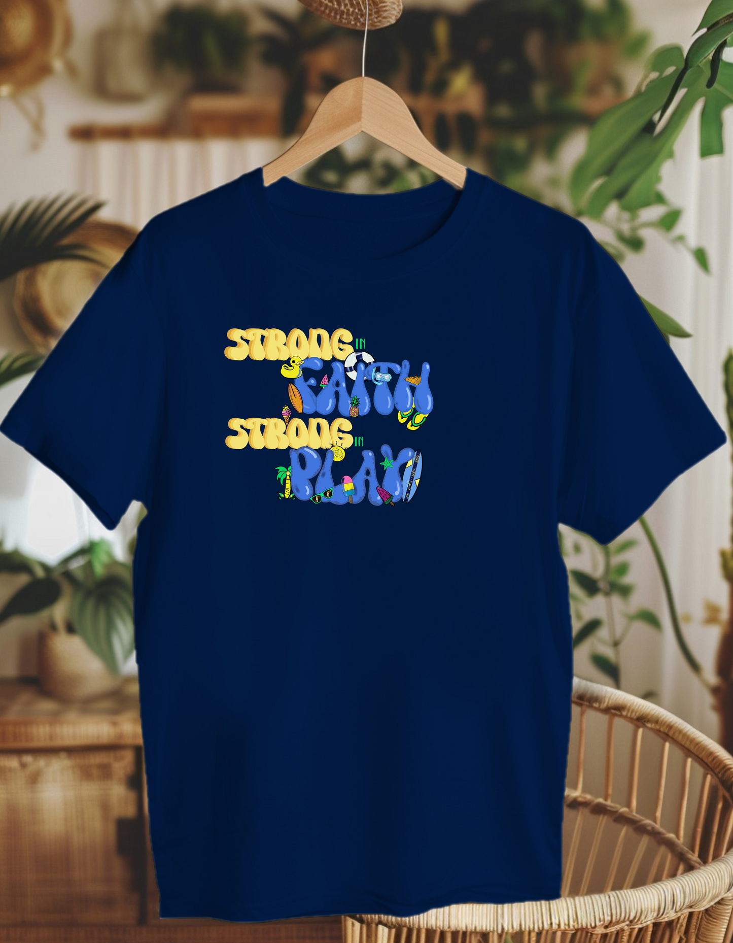 Strong in Faith. Kids Heavy Cotton™ Tee