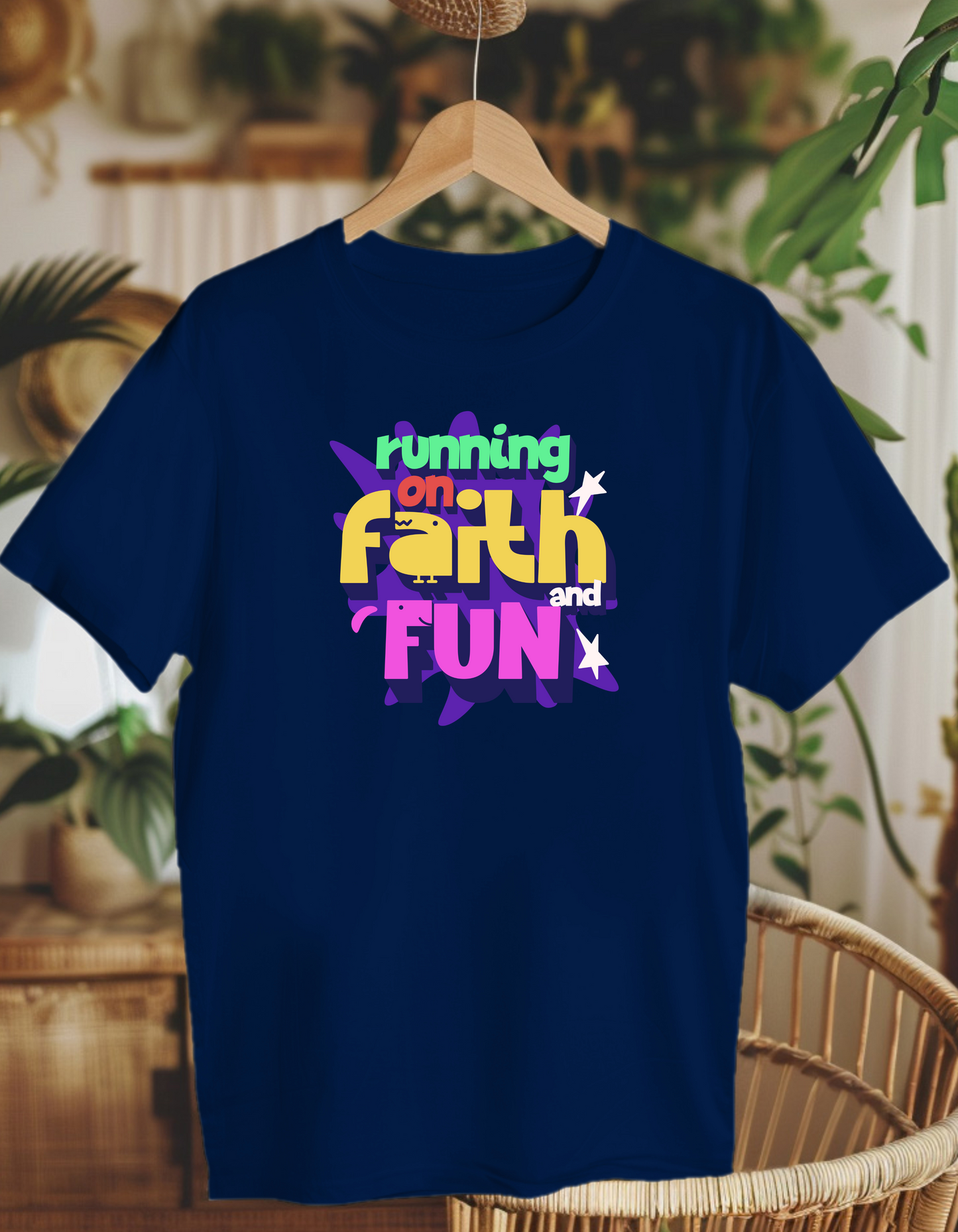 Running on faith and fun. Kids Heavy Cotton™ Tee
