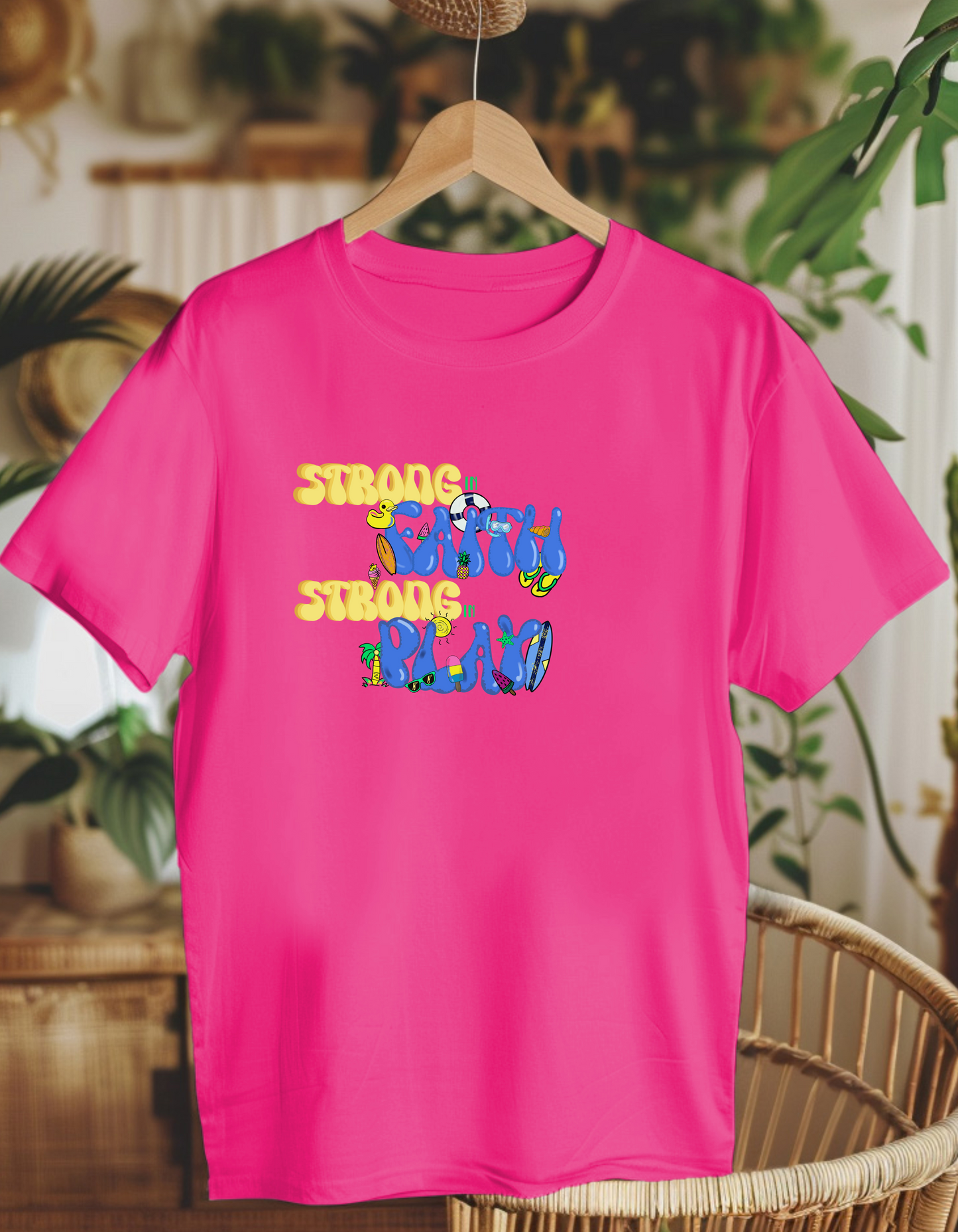 Strong in Faith. Kids Heavy Cotton™ Tee