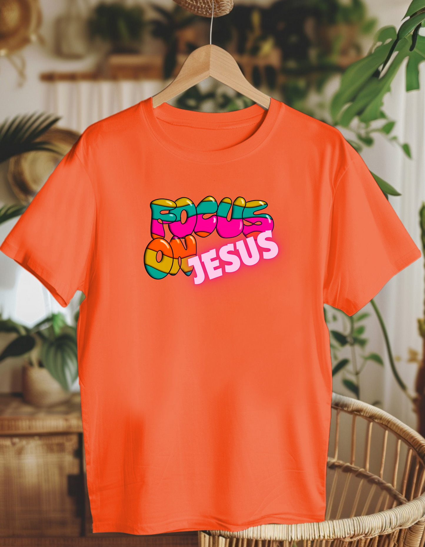 Focus on Jesus. Kids Heavy Cotton™ Tee