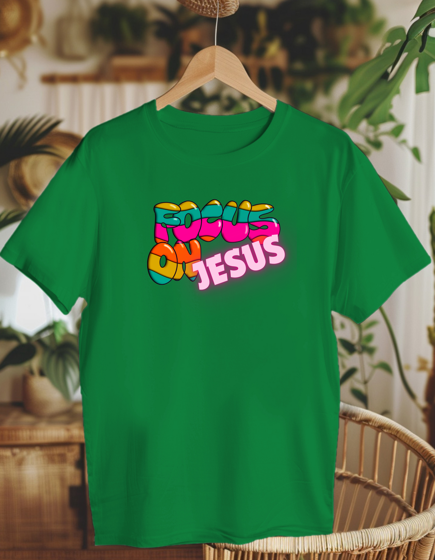 Focus on Jesus. Kids Heavy Cotton™ Tee