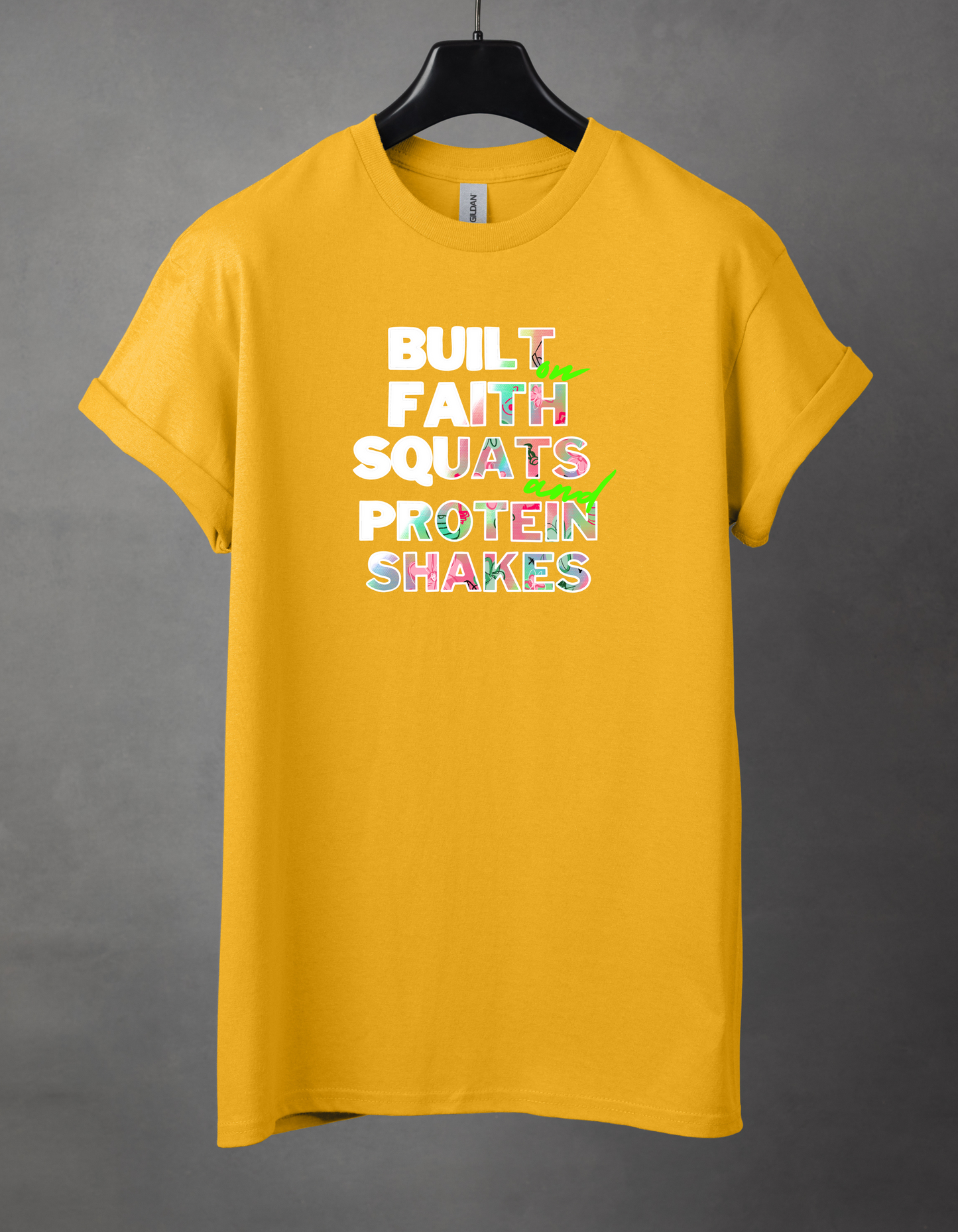 Built on faith weights and protein shakes