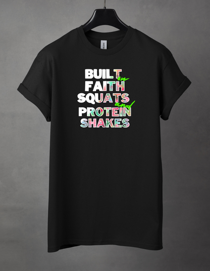 Built on faith weights and protein shakes