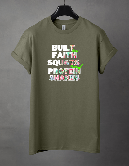 Built on faith weights and protein shakes