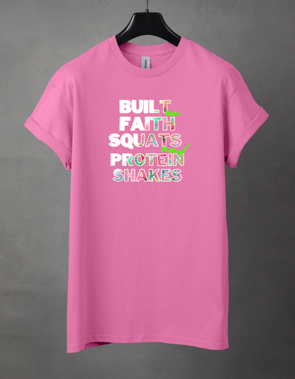 Built on faith weights and protein shakes